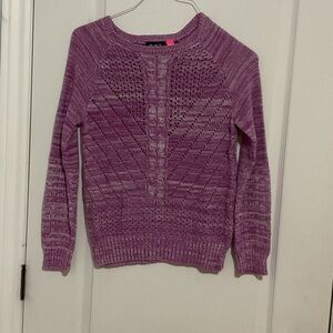 Purple Knit Kid's Sweater